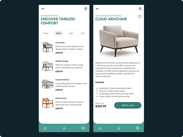 B2B dashboard UI snapshot